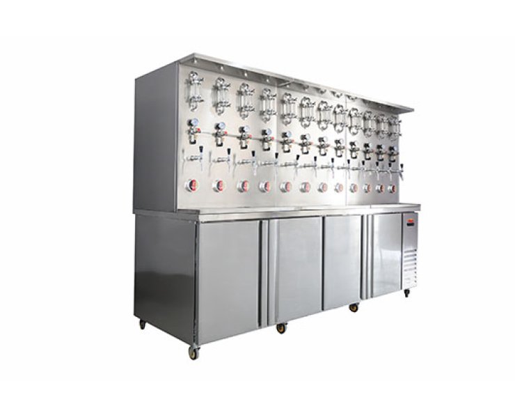 Muro de la cabeza de vino integrada de dos metros de 3 metros (12 barriles)