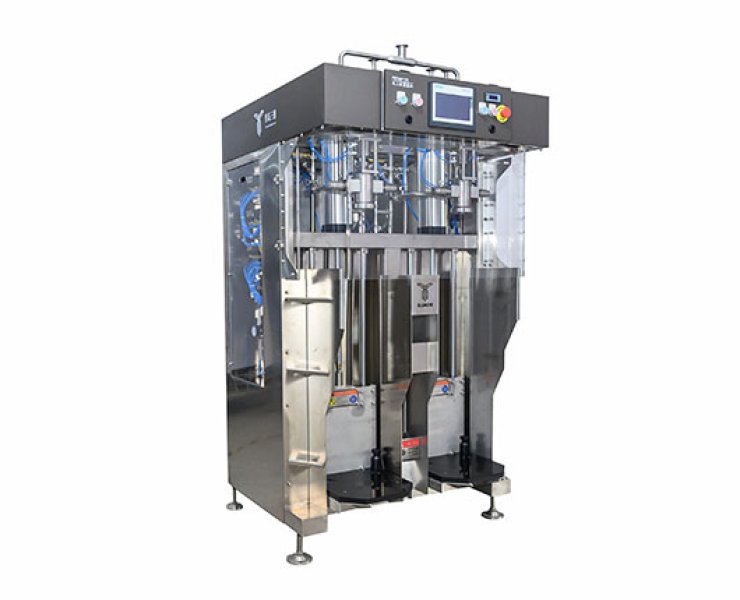 Máquina de llenado de cubo de espacio de gibber de doble estación